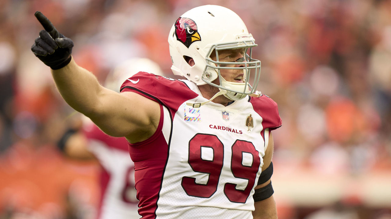 Cardinals defensive lineman J.J. Watt prepares to play former team, the  Houston Texans