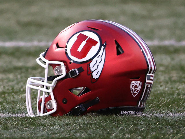 SEATTLE, WASHINGTON - NOVEMBER 28: A general view of a helmet worn by the Utah Utes against the Washington Huskies at Husky Stadium on November 28, 2020 in Seattle, Washington.