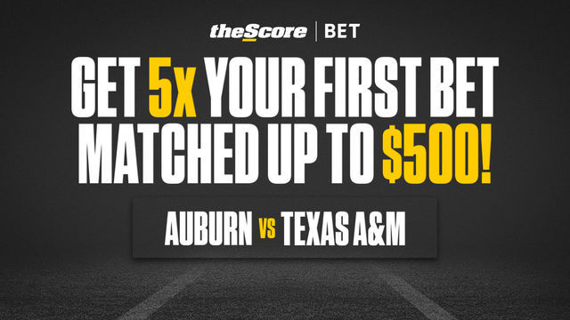Auburn vs. Texas A&M: Get 5x Your First Bet up to $500π