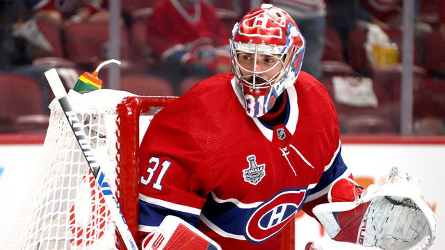 MONTREAL, QUEBEC - JULY 05: Goaltender Carey Price #31 of the Montreal Canadiens defends his net during the second period of Game Four of the 2021 Stanley Cup Final against the Tampa Bay Lightning at Bell Centre on July 05, 2021 in Montreal, Quebec.