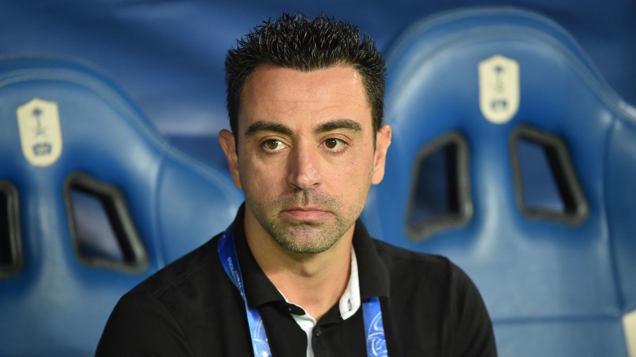Al Sadd's Spanish coach Xavi Hernandez watches the second leg of the AFC Champions League semi-finals football match between Qatar's Al Sadd and Saudi' Al Hilal in Riyadh on October 22, 2019.