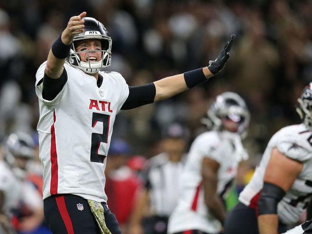 Ryan passes for 343 yards, 2 TDs as Falcons top Saints