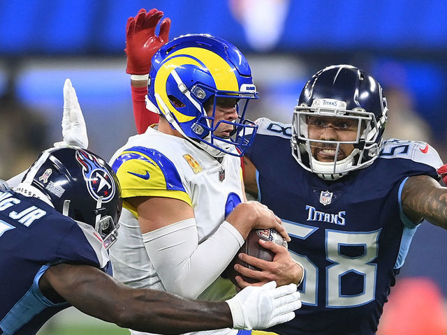 David Long of the Tennessee Titans leaves the field after a game