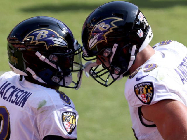 Lamar Jackson's First Pass Goes to Mark Andrews