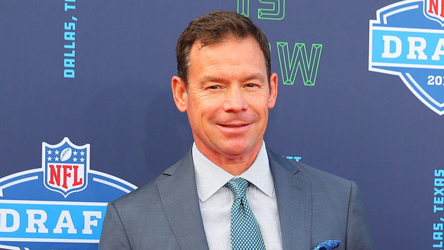 ARLINGTON, TX - APRIL 26: Jim Mora on the Red Carpet prior to the 2018 NFL Draft at AT&T Statium on April 26, 2018 at AT&T Stadium in Arlington Texas.