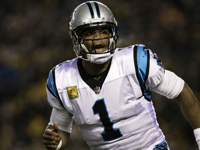 Cam Newton Yells 'I'm Back' Following Panthers Return