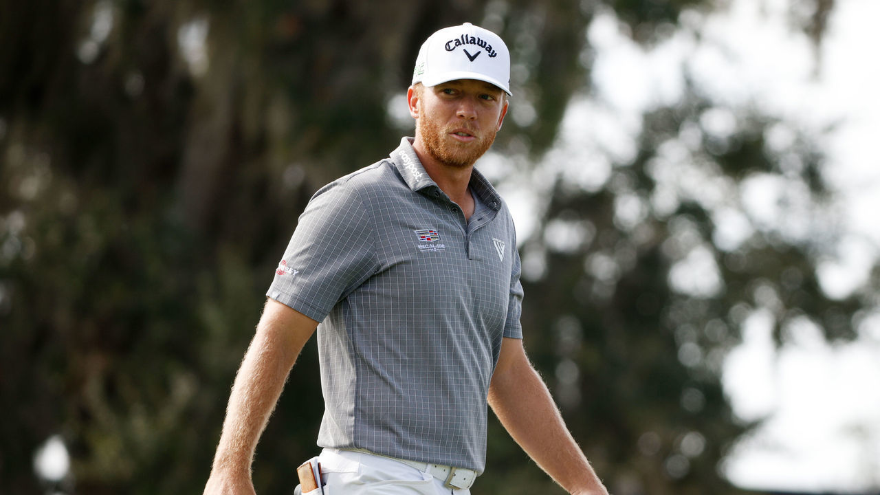 ST SIMONS ISLAND, GEORGIA - NOVEMBER 21: Talor Gooch of the United States walks on the first green during the final round of The RSM Classic on the Seaside Course at Sea Island Resort on November 21, 2021 in St Simons Island, Georgia.