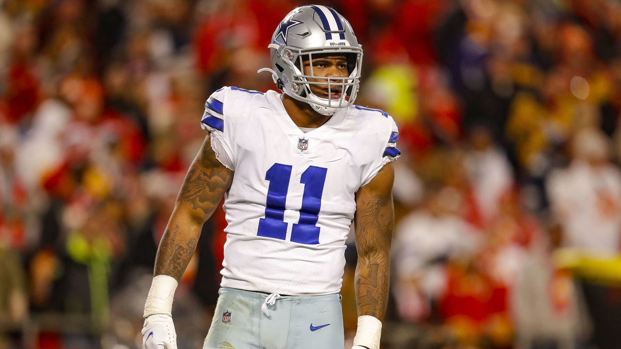 KANSAS CITY, MO - NOVEMBER 21: Micah Parsons #11 of the Dallas Cowboys looks towards the sidelines after a third quarter sack against the Kansas City Chiefs at Arrowhead Stadium on November 21, 2021 in Kansas City, Missouri.