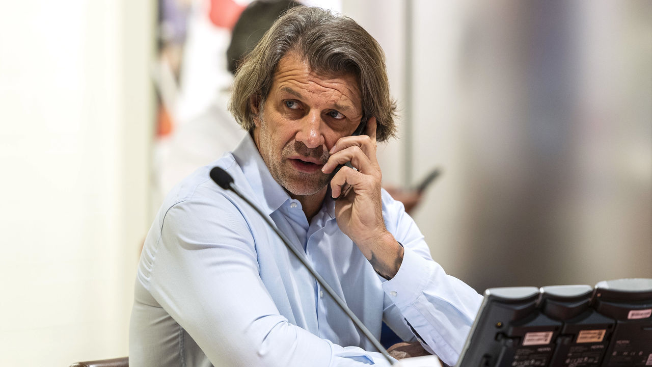 MONTREAL, QC - JULY 23: General manager Marc Bergevin of the Montreal Canadiens attends the first round of the 2021 NHL Entry Draft at Bell Center on July 23, 2021 in Montreal, Quebec, Canada.