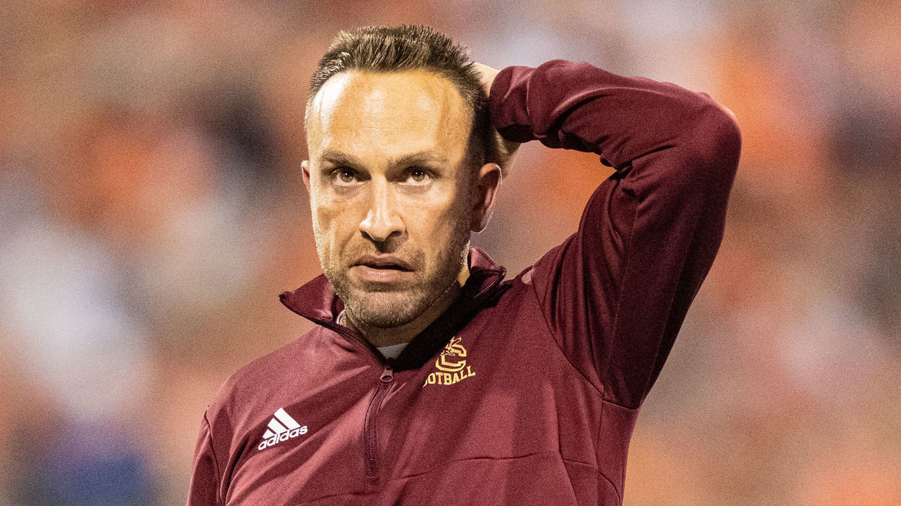 CLEMSON, SOUTH CAROLINA - OCTOBER 02: Head coach Jeff Hafley of the Boston College Eagles looks on during their game against the Clemson Tigers at Clemson Memorial Stadium on October 02, 2021 in Clemson, South Carolina.