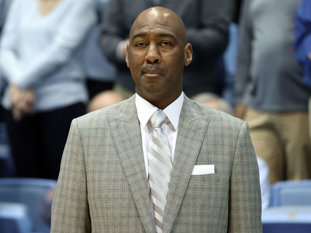 CHAPEL HILL, NC - MARCH 03: Head coach Danny Manning of Wake Forest University during a game between Wake Forest and North Carolina at Dean E. Smith Center on March 03, 2020 in Chapel Hill, North Carolina.