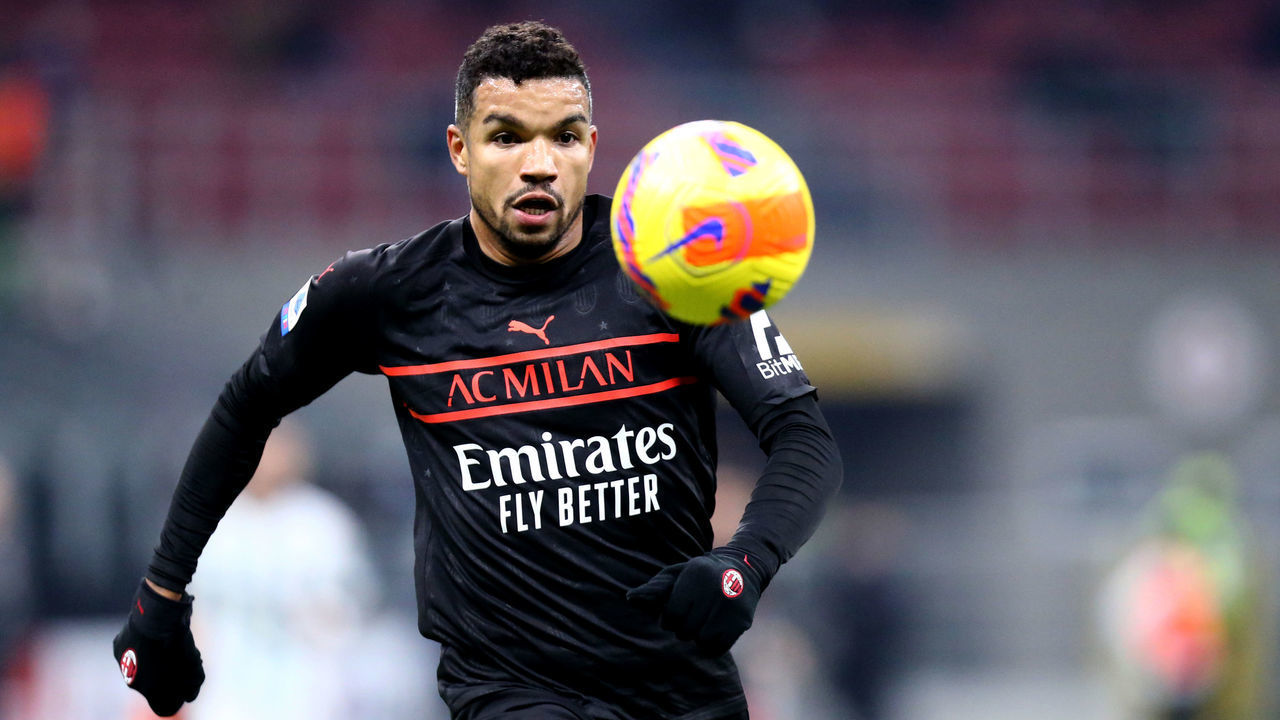 STADIO GIUSEPPE MEAZZA, MILANO, ITALY - 2021/12/04: Junior Messias of Ac Milan in action during the Serie A match between Ac Milan and Us Salernitana. Ac Milan wins 2-0 over US Salernitana.