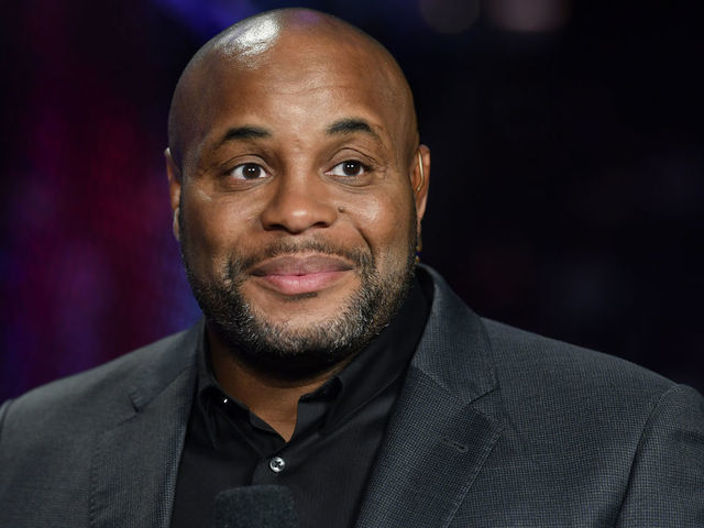 LAS VEGAS, NEVADA - SEPTEMBER 25: Daniel Cormier anchors the broadcast during the UFC 266 event on September 25, 2021 in Las Vegas, Nevada.