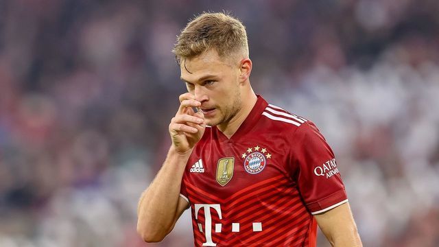 MUNICH, GERMANY - NOVEMBER 06: (BILD OUT) Joshua Kimmich of Bayern Muenchen looks on during the Bundesliga match between FC Bayern München and Sport-Club Freiburg at Allianz Arena on November 6, 2021 in Munich, Germany.