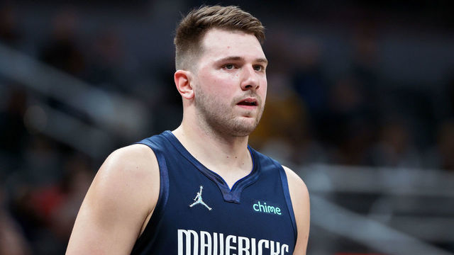 INDIANAPOLIS, INDIANA - DECEMBER 10: Luka Doncic #77 of the Dallas Mavericks looks on in the first quarter against the Indiana Pacers at Gainbridge Fieldhouse on December 10, 2021 in Indianapolis, Indiana.