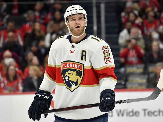 Coral Springs, FL, USA. 12th February 2022. 11 Jonathan Huberdeau (A)  during Florida Panthers Training Session.