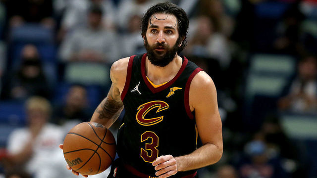 NEW ORLEANS, LOUISIANA - DECEMBER 28: Ricky Rubio #3 of the Cleveland Cavaliers looks on during the third quarter of a NBA game against the New Orleans Pelicans at Smoothie King Center on December 28, 2021 in New Orleans, Louisiana.