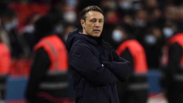 PARIS, FRANCE - DECEMBER 12: AS Monaco Head Coach Niko Kovac during the Ligue 1 Uber Eats match between Paris Saint Germain and AS Monaco at Parc des Princes on December 12, 2021 in Paris, France.
