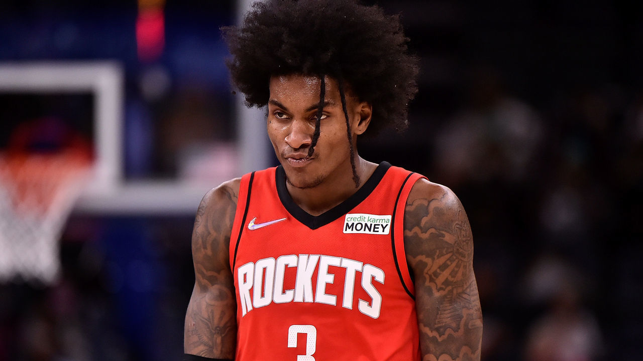 MEMPHIS, TENNESSEE - NOVEMBER 15: Kevin Porter Jr. #3 of the Houston Rockets during the game against the Memphis Grizzlies at FedExForum on November 15, 2021 in Memphis, Tennessee. NOTE TO USER: User expressly acknowledges and agrees that, by downloading and/or using this Photograph, user is consenting to the terms and conditions of the Getty Images License Agreement.