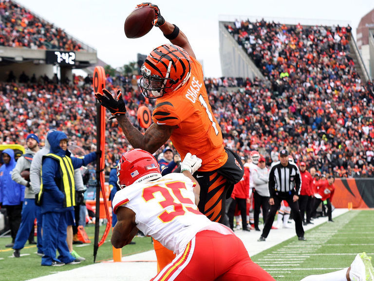 Bengals' Chase breaks singlegame receiving records in win over Chiefs