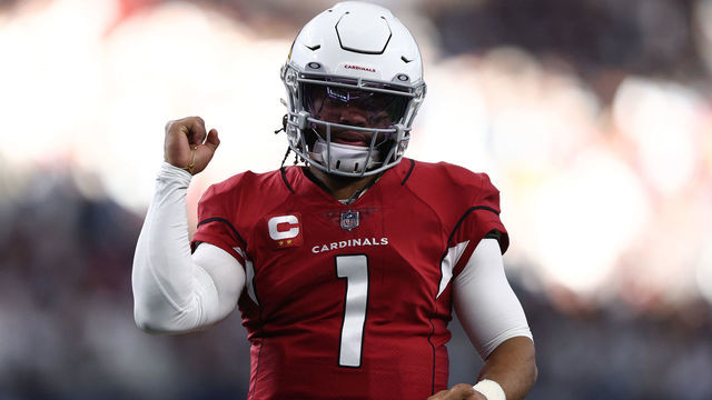 ARLINGTON, TEXAS - JANUARY 02: Kyler Murray #1 of the Arizona Cardinals reacts after a play during the first half against the Dallas Cowboys at AT&T Stadium on January 02, 2022 in Arlington, Texas.