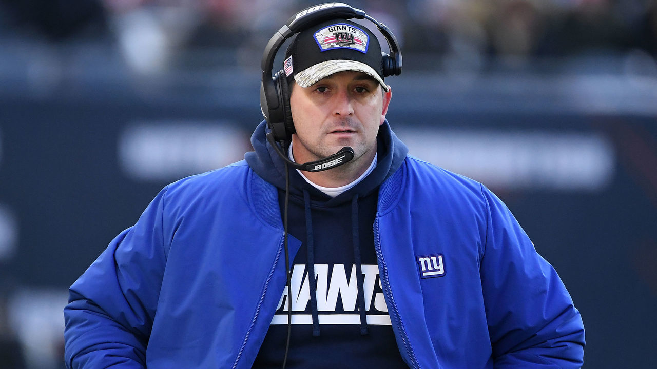 CHICAGO, ILLINOIS - JANUARY 02: Head Coach Joe Judge of the New York Giants looks on during the fourth quarter of the game against the Chicago Bears at Soldier Field on January 02, 2022 in Chicago, Illinois.