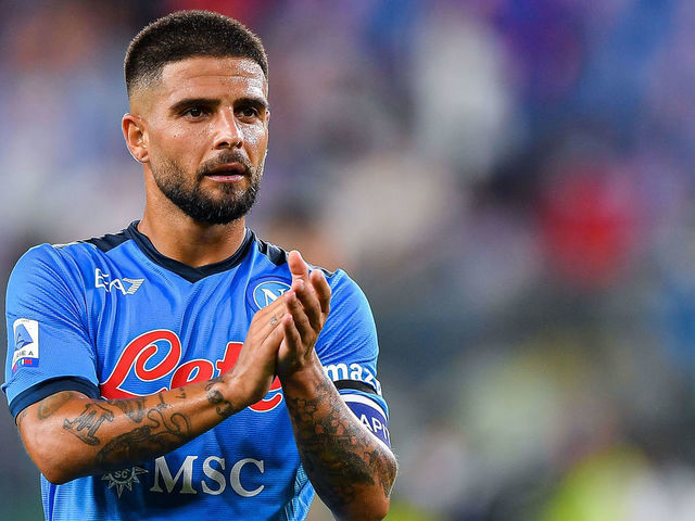 GENOA, ITALY - AUGUST 29: Lorenzo Insigne of Napoli celebrates after the Serie A match between Genoa Cfc and Ssc Napoli at Stadio Luigi Ferraris on August 29, 2021 in Genoa, Italy.