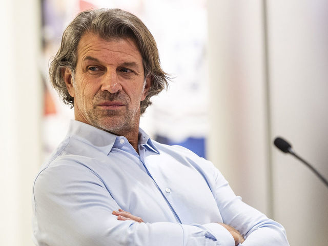 MONTREAL, QC - JULY 23: General manager Marc Bergevin of the Montreal Canadiens attends the first round of the 2021 NHL Entry Draft at Bell Center on July 23, 2021 in Montreal, Quebec, Canada.