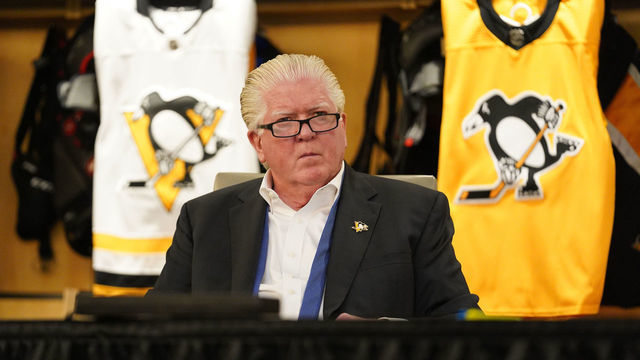 PITTSBURGH, PA - JULY 24: President of Hockey Operations Brian Burke attends rounds 2-7 of the 2021 NHL Entry Draft at PPG Paints Arena on July 24, 2021 in Pittsburgh, Pennsylvania.