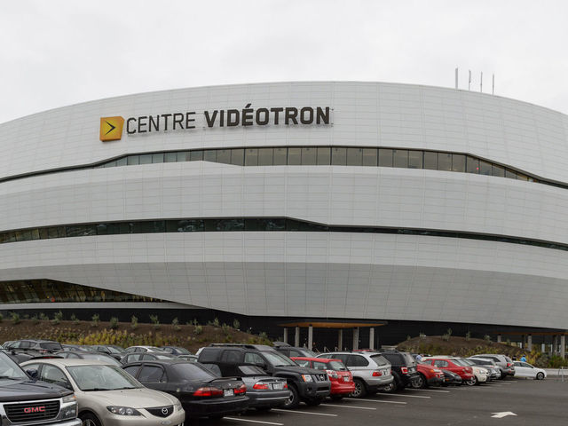 QUEBEC CITY, QC - SEPTEMBER 28: General outdoor view of the newly built Videotron Centre during the NHL pre-season game between the Montreal Canadiens and the Pittsburgh Penguins on September 28, 2015 in Quebec City, Quebec, Canada. The Montreal Canadiens defeated the Pittsburgh Penguins 4-1.