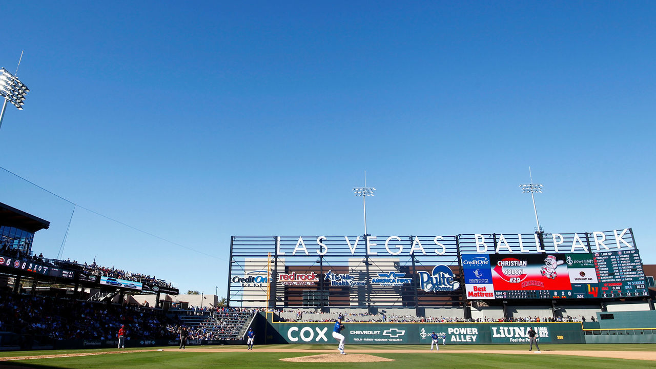 LAS VEGAS, NV - MARCH 08: General view of the field during Big League Weekend featuring the Chicago Cubs and Cincinnati Reds on March 8, 2020 at Las Vegas Ballpark in Las Vegas, Nevada.