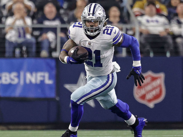 Dallas Cowboys running back Ezekiel Elliott during the NFC wild-card  News Photo - Getty Images