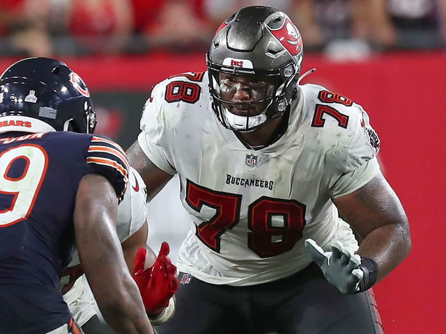 Tampa Bay Buccaneers Offensive Tackle Tristan Wirfs pass blocks News  Photo - Getty Images