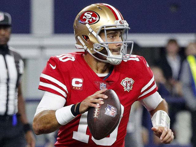 49ers' Jimmy Garoppolo could miss game vs. Texans with thumb injuries