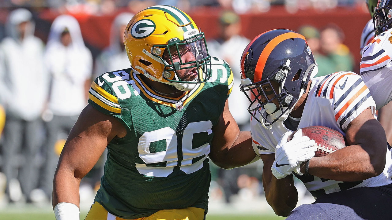 Green Bay Packers defensive tackle Kingsley Keke (96) during an