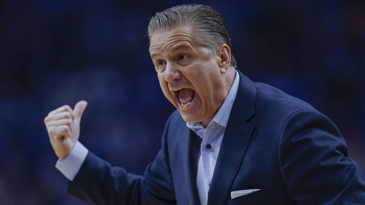 LEXINGTON, KY - JANUARY 15: Head coach John Calipari of the Kentucky Wildcats is seen during the game against the Tennessee Volunteers at Rupp Arena on January 15, 2022 in Lexington, Kentucky.