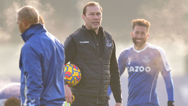 HALEWOOD, ENGLAND - JANUARY 18: Duncan Ferguson during the Everton training session at USM Finch Farm on January 18, 2022 in Halewood, England..