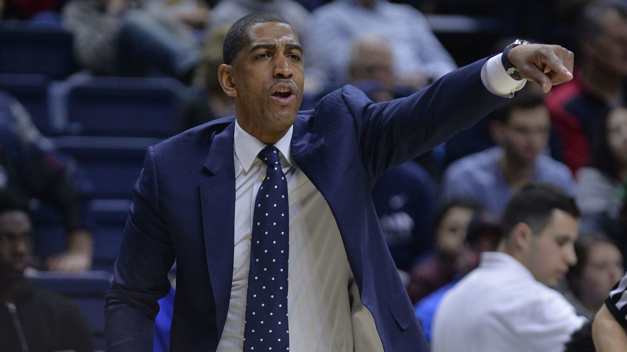 STORRS, CT - FEBRUARY 28: UConn Huskies Head Coach Kevin Ollie during the game as the UConn Huskies host the Temple Owls on February 28, 2018 at the Gampel Pavilion in Storrs, CT.