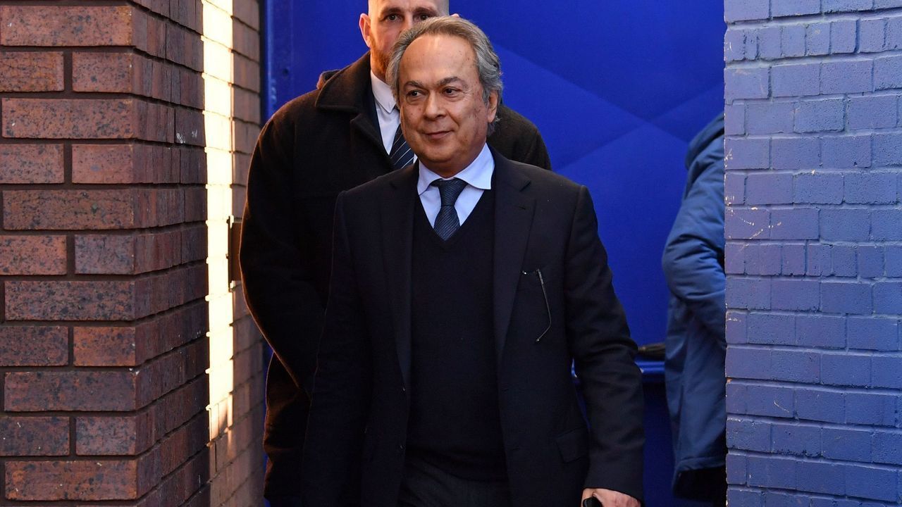 Everton's Iranian owner Farhad Moshiri arrives for the English Premier League football match between Everton and Arsenal at Goodison Park in Liverpool, north west England on December 21, 2019.