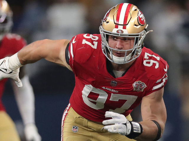 49ers' Nick Bosa not worried about lack of contract talks