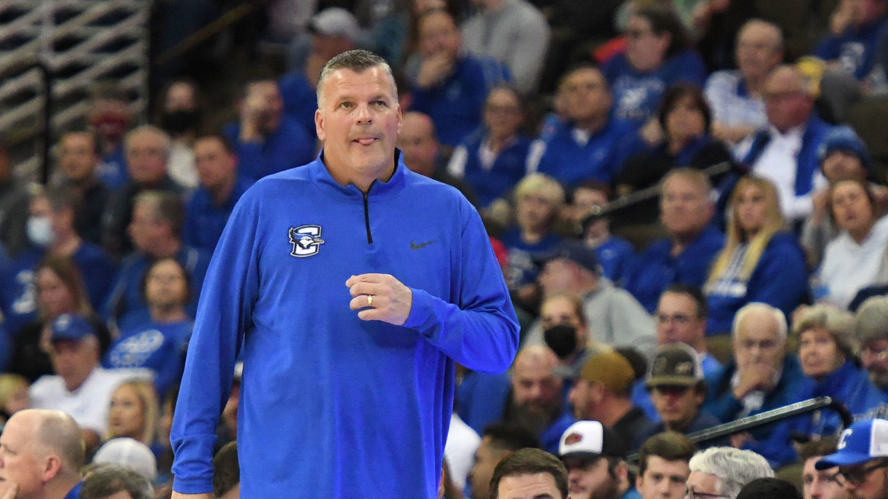OMAHA, NEBRASKA - DECEMBER 14: Head coach Greg McDermott of the Creighton Bluejays looks on during a college basketball game against the Arizona State Sun Devils at CHI Health Center on December 14, 2021 in Omaha, Nebraska.