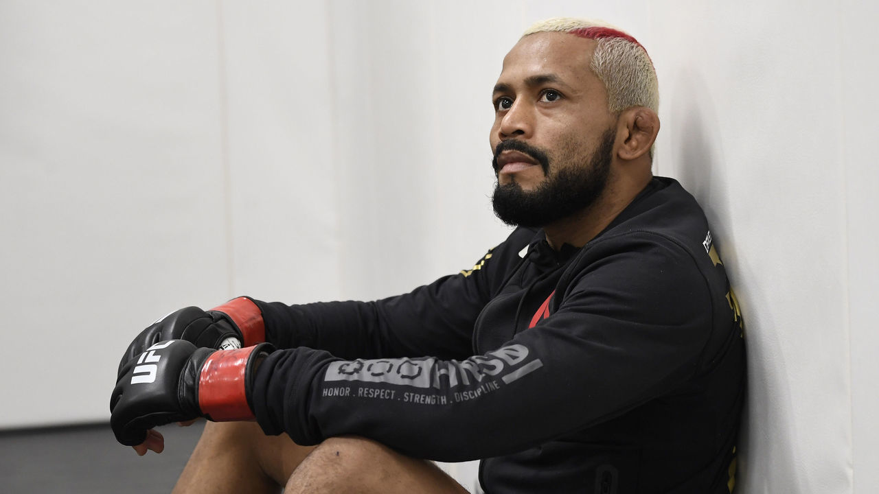 LAS VEGAS, NEVADA - DECEMBER 12: Deiveson Figueiredo of Brazil waits backstage during the UFC 256 event at UFC APEX on December 12, 2020 in Las Vegas, Nevada.