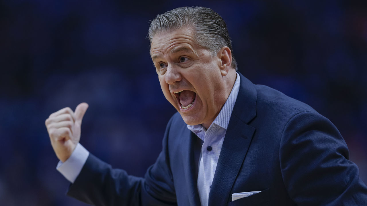 LEXINGTON, KY - JANUARY 15: Head coach John Calipari of the Kentucky Wildcats is seen during the game against the Tennessee Volunteers at Rupp Arena on January 15, 2022 in Lexington, Kentucky.