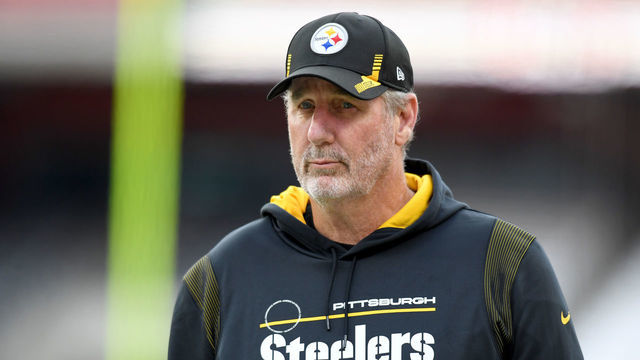 CLEVELAND, OHIO - OCTOBER 31: Pittsburgh Steelers defensive coordinator Keith Butler looks on before a game against the Cleveland Browns at FirstEnergy Stadium on October 31, 2021 in Cleveland, Ohio.