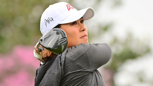 ORLANDO, FLORIDA - JANUARY 23: Danielle Kang of the United States plays her shot from the 16th tee during the final round of the 2022 Hilton Grand Vacations Tournament of Champions at Lake Nona Golf & Country Club on January 23, 2022 in Orlando, Florida.