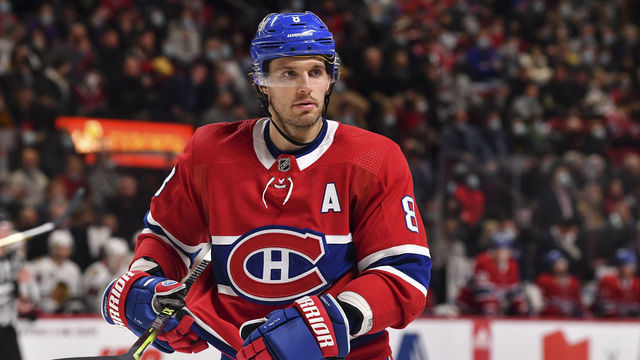 MONTREAL, QC - DECEMBER 09: Ben Chiarot #8 of the Montreal Canadiens looks on as he skates during the second period against the Chicago Blackhawks at Centre Bell on December 9, 2021 in Montreal, Canada. The Chicago Blackhawks defeated the Montreal Canadiens 2-0.