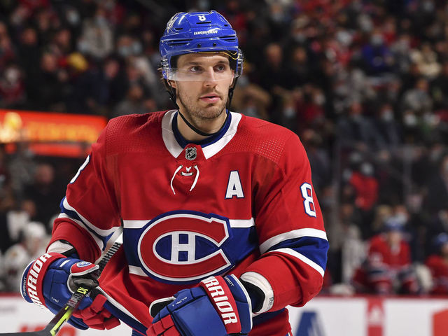 MONTREAL, QC - DECEMBER 09: Ben Chiarot #8 of the Montreal Canadiens looks on as he skates during the second period against the Chicago Blackhawks at Centre Bell on December 9, 2021 in Montreal, Canada. The Chicago Blackhawks defeated the Montreal Canadiens 2-0.