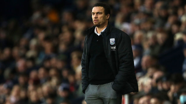 WEST BROMWICH, ENGLAND - JANUARY 22: Valerien Ismael manager of West Bromwich Albion looks on during the Sky Bet Championship match between West Bromwich Albion and Peterborough United at The Hawthorns on January 22, 2022 in West Bromwich, England.