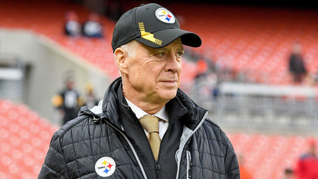 CLEVELAND, OH - OCTOBER 31: Pittsburgh Steelers owner Art Rooney II walks onto the field prior to a game against the Cleveland Browns at FirstEnergy Stadium on October 31, 2021 in Cleveland, Ohio.