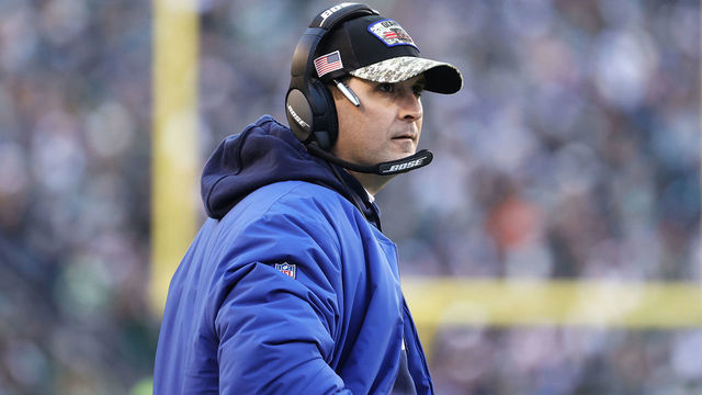 PHILADELPHIA, PENNSYLVANIA - DECEMBER 26: Head coach Joe Judge of the New York Giants looks on during the fourth quarter against the Philadelphia Eagles at Lincoln Financial Field on December 26, 2021 in Philadelphia, Pennsylvania.